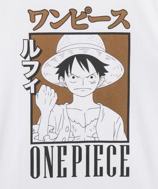 Pyjashort bicolore avec motif manga garçon - One Piece vue2 - ONE PIECE - GEMO