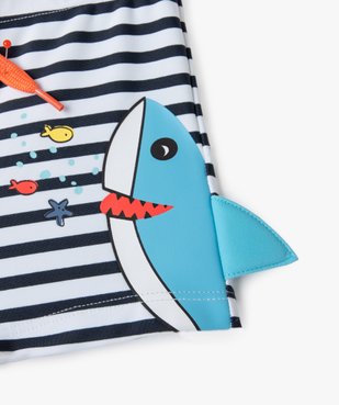 Shorty de bain bébé garçon rayé à motif animé vue3 - GEMO(BEBE DEBT) - GEMO
