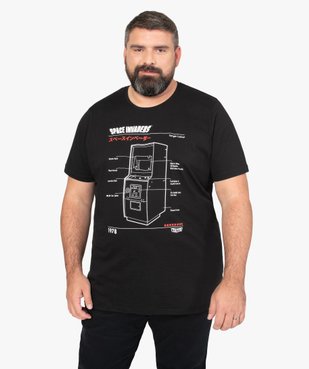 Tee-shirt homme grande taille avec motif sur l’avant – Space Invaders vue1 - SPACE INVADERS - GEMO