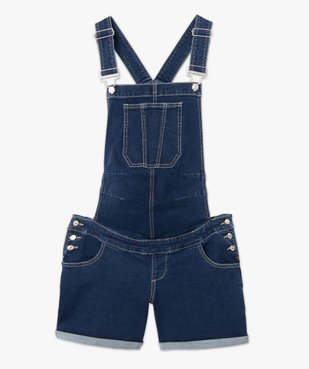 Salopette de maternité en toile denim coupe courte vue4 - GEMO (MATER) - GEMO