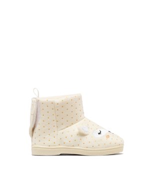 Chaussons boots d'intérieur en velours doux fille vue1 - GEMO 4G FILLE - GEMO