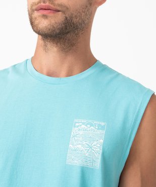 Débardeur large en coton homme vue2 - GEMO (HOMME) - GEMO