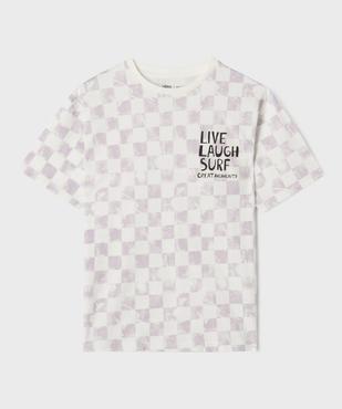 Tee-shirt manches courtes imprimé coupe oversize garçon vue2 - GEMO 4G GARCON - GEMO