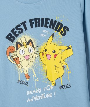 Pyjama bicolore avec motif Pikatchu garçon - Pokemon vue3 - POKEMON - GEMO