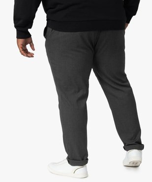 Pantalon homme en maille avec cordon vue3 - GEMO (G TAILLE) - GEMO
