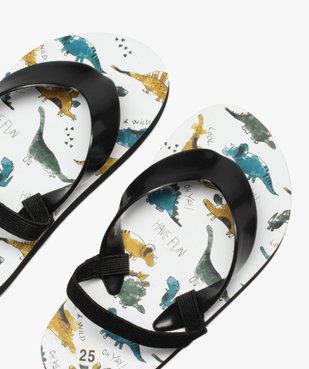 Tongs garçon imprimées dinosaures et brides élastiquées vue3 - GEMO (ENFANT) - GEMO