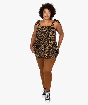 Chemise femme à bretelles motif animalier vue5 - GEMO (G TAILLE) - GEMO