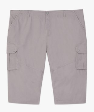 Pantacourt homme en toile unie avec larges poches vue4 - GEMO (G TAILLE) - GEMO