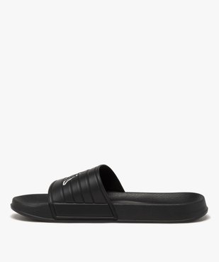 Mules de piscine homme unies à bandeau effet matelassé - Kappa vue3 - KAPPA - GEMO