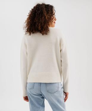 Gilet à col V avec poches femme vue3 - GEMO(FEMME PAP) - GEMO