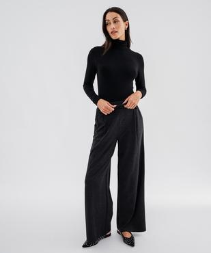 Tee-shirt manches longues à col roulé femme vue6 - GEMO 4G FEMME - GEMO