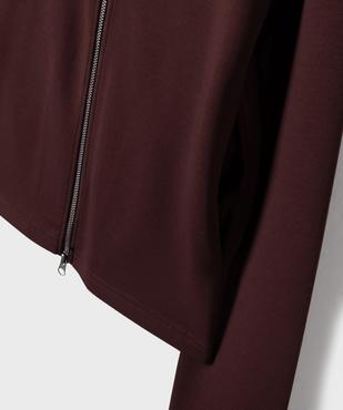 Sweat zippé à capuche spécial sport fille vue4 - GEMO (JUNIOR) - GEMO