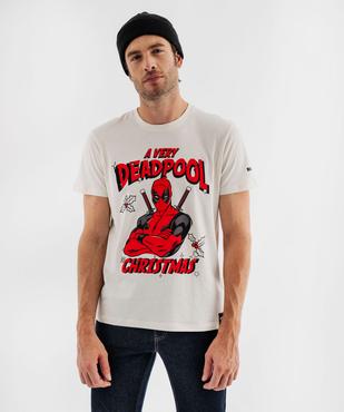 Tee-shirt de Noël manches courtes motif Dead Pool homme - Marvel vue1 - DEADPOOL - GEMO