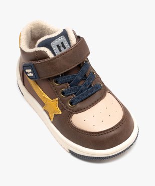 Baskets bébé garçon mid-cut à semelle épaisse - Hobiz vue5 - HOBIZ - GEMO