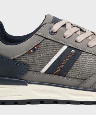 Baskets basses multitextures homme - Urban Steps vue7 - URBAN STEPS - GEMO