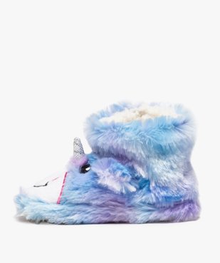 Chaussons fille en forme de boots peluche licorne vue3 - Nikesneakers (ENFANT) - Nikesneakers