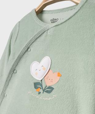 Pyjama en velours 2 pièces bébé  vue3 - GEMO 4G BEBE - GEMO