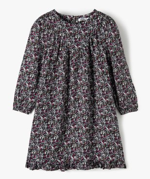 Robe fille à manches longues à motifs fleuris vue1 - Nikesneakers (ENFANT) - Nikesneakers