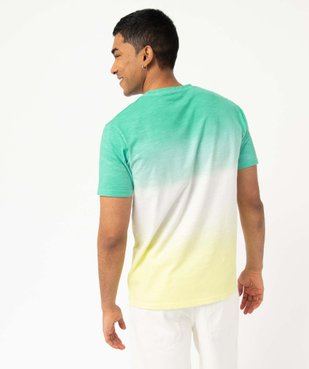 Tee-shirt homme à manches courtes tie-and-dye coloris unique vue4 - GEMO (HOMME) - GEMO