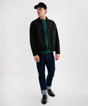 Surchemise zippée en maille extensible homme vue4 - GEMO (HOMME) - GEMO