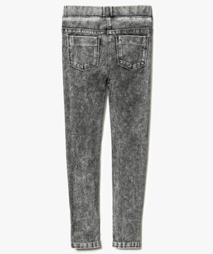 Jegging fille en stretch avec taille élastiquée vue2 - GEMO (ENFANT) - GEMO