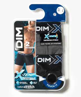 Boxer homme coton stretch X-Temp - Dim (lot de 2) vue2 - DIM - GEMO