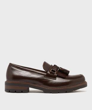 Mocassins à épaisse semelle crantée et bout amande femme - Follow Me vue1 - FOLLOW ME - GEMO