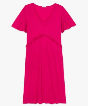 Robe de grossesse col V avec bande froncée vue4 - GEMO (MATER) - GEMO