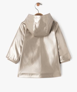 Manteau imperméable doublé à capuche bébé fille vue4 - GEMO(BEBE DEBT) - GEMO