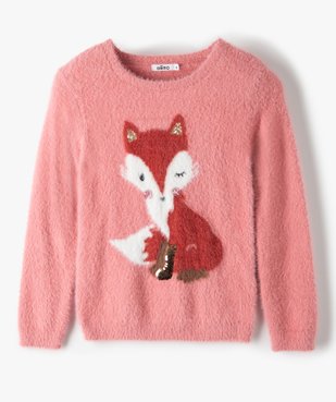 Pull fille avec motif animal et sequins réversibles vue2 - GEMO (ENFANT) - GEMO