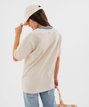 Tee-shirt manches courtes avec message amour mixte - Gémo X Maëva vue5 - GEMO 4G FEMME - GEMO