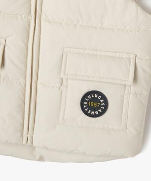 Blouson matelassé sans manches bébé garçon - LuluCastagnette vue3 - LULUCASTAGNETTE - GEMO