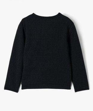 Sweat fille zippé à motifs pailletés vue3 - GEMO (ENFANT) - GEMO
