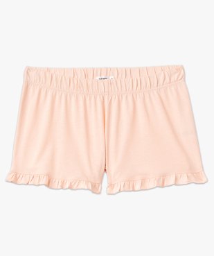 Short de pyjama avec finitions froncées femme vue4 - GEMO 4G FEMME - GEMO