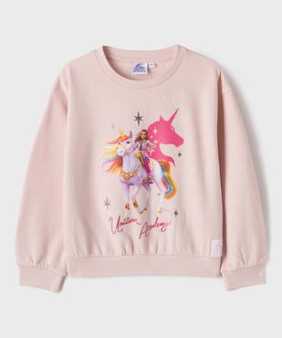Sweat avec motif licorne pailleté fille - Unicorn Academy vue1 - UNICORN ACADEMY - GEMO