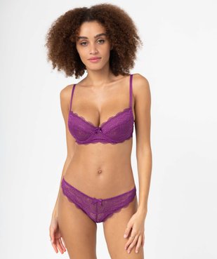 Culotte femme en dentelle et tulle (lot de 2) vue3 - GEMO(HOMWR FEM) - GEMO
