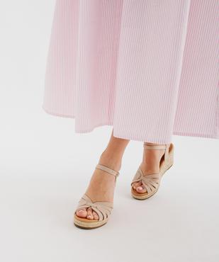 Sandales compensées en toile femme - Valentina Baldano vue1 - VALENTINA BALDA - GEMO