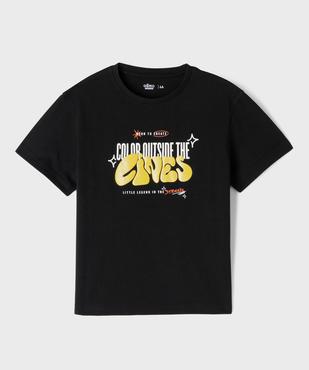 Tee-shirt manches courtes avec inscription pailletée garçon vue1 - GEMO 4G GARCON - GEMO