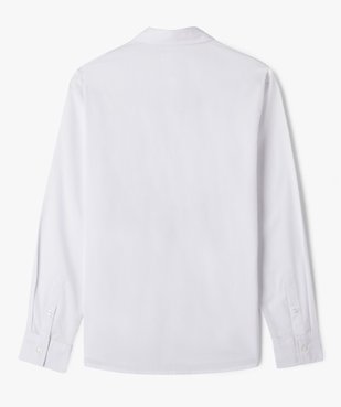 Chemise unie à manches longues garçon vue8 - GEMO 4G GARCON - GEMO