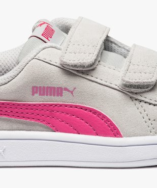 Basket bébé dessus cuir suédé à scratchs - Puma vue6 - PUMA - GEMO
