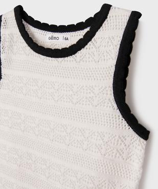 Débardeur en maille crochetée fille vue3 - GEMO (ENFANT) - GEMO