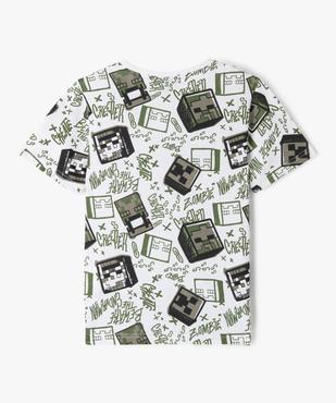 Tee-shirt Minecraft manches courtes garçon vue3 - MINECRAFT - GEMO
