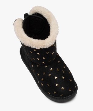 Boots fourrées fille à motifs brillants - LuluCastagnette vue5 - LULU CASTAGNETT - GEMO