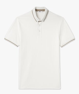 Polo à manches courtes en maille extensible homme vue4 - GEMO 4G HOMME - GEMO