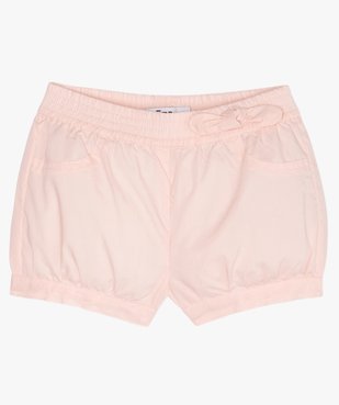 Short bébé fille bloomer à taille élastiquée vue1 - GEMO(BEBE DEBT) - GEMO