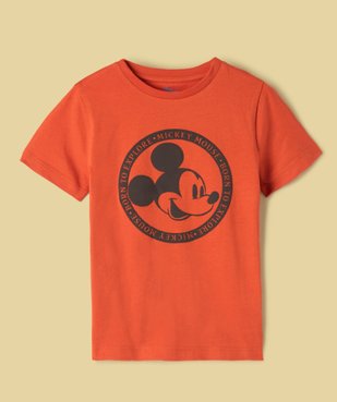 Tee-shirt garçon imprimé Mickey - Disney vue1 - DISNEY DTR - GEMO