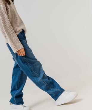 Jean mum taille haute fille vue5 - GEMO 4G FILLE - GEMO