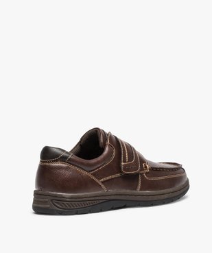 Chaussures bateau homme confort fermeture scratch vue4 - GEMO (CONFORT) - GEMO