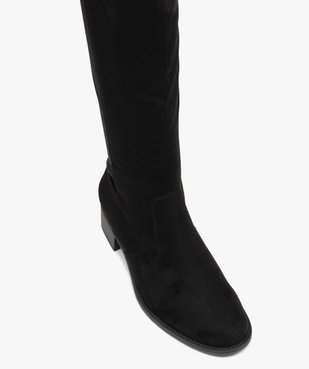 Bottes femme unies à tige souple et élastique vue5 - GEMO (CASUAL) - GEMO