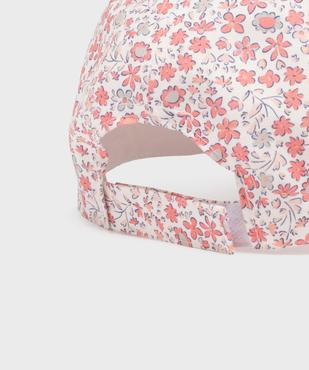 Casquette en coton à motifs fleuris fille vue3 - GEMO 4G FILLE - GEMO
